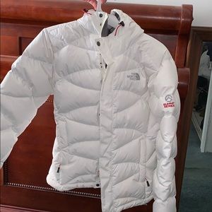 White north face jacket